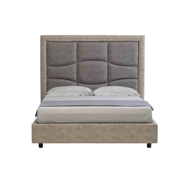 Letto contenitore moderno con testata fissa