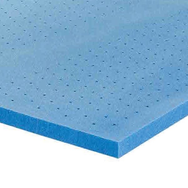 Topper Visco Blu Liscio forato